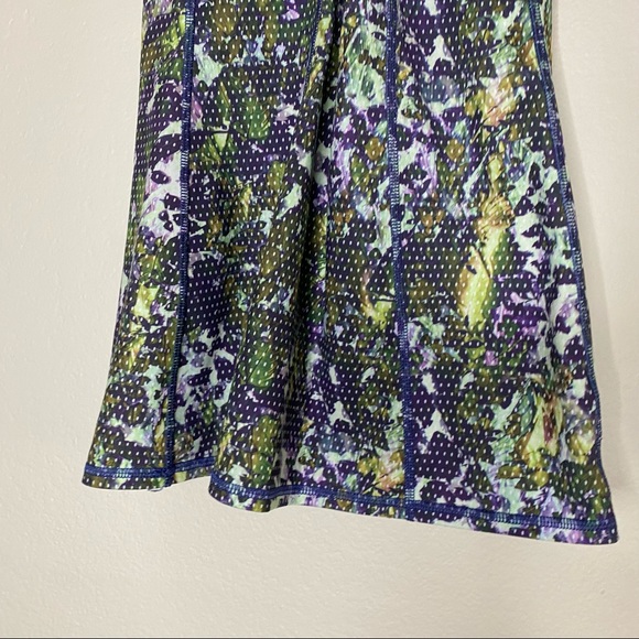 LULULEMON floral sport multi Dancing Warrior strappy back tank top 4 - Picture 6 of 9